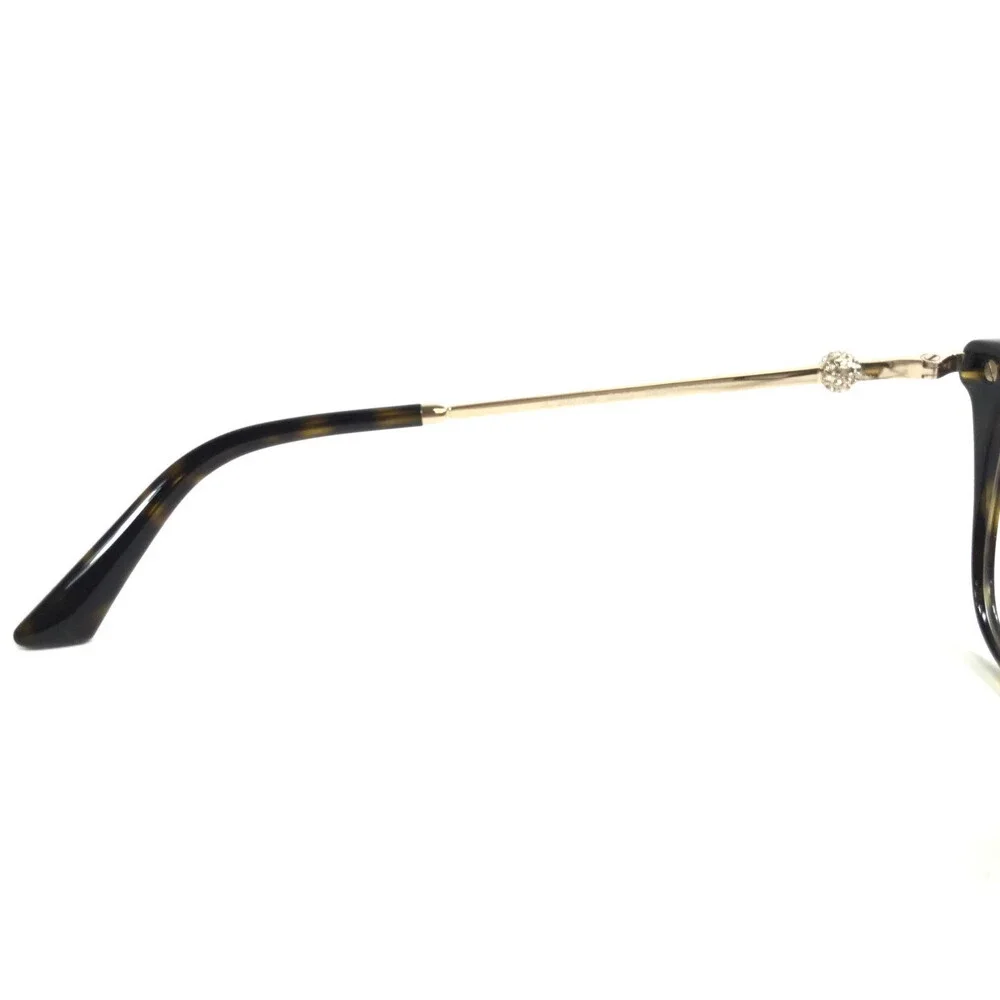 Jimmy Choo Eyeglasses Frames JC307HB 5002 Tortoise Gold Crystals Pearl 52-17-140